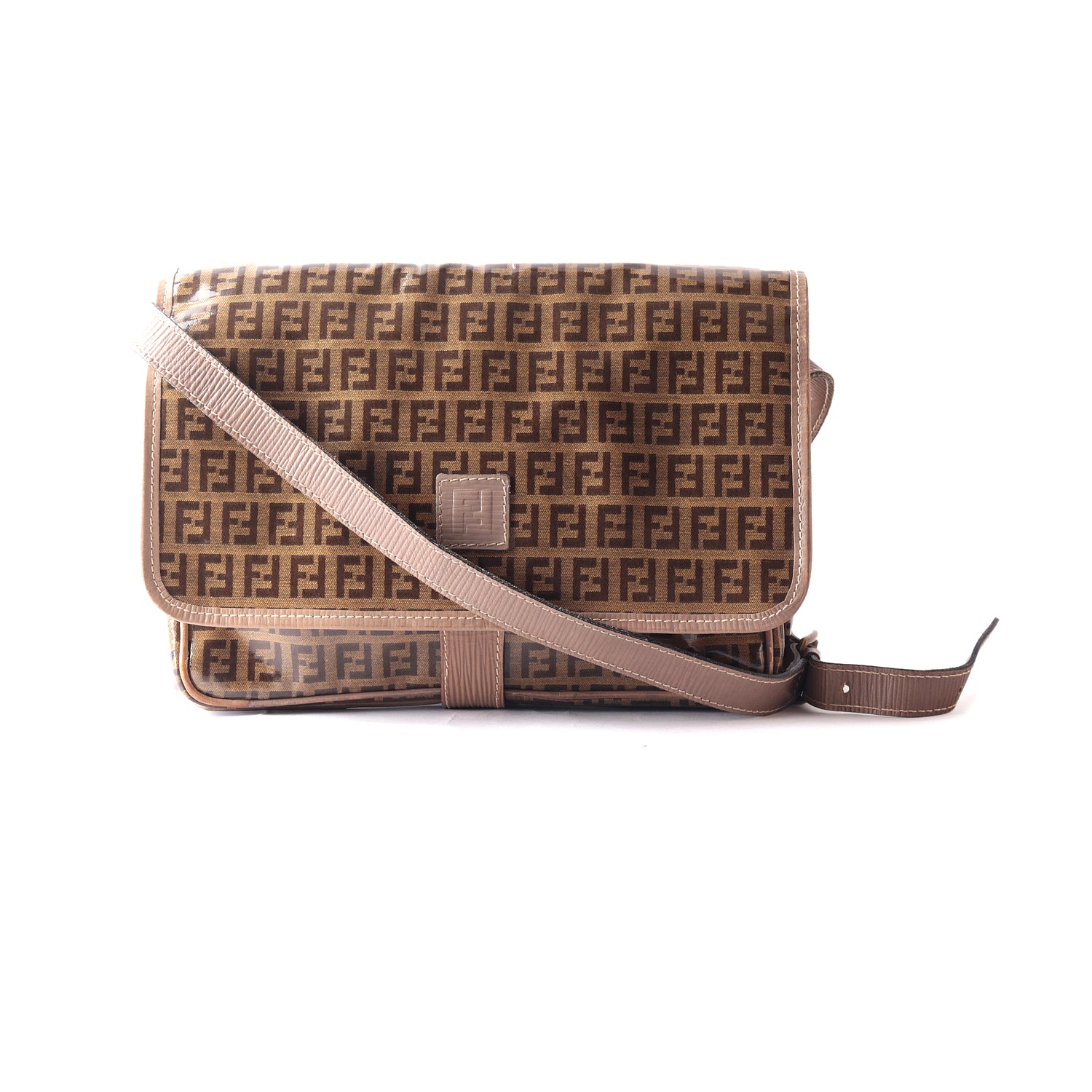 Fendi Zucchino Coated Canvas Shoulder Bag The Luxury Pop