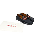 Driver Leather Loafers With Stripes