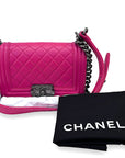 Chanel Small Boy Pink Lambskin Flap Bag