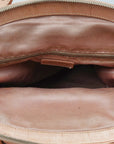 Pink Leather Hobo Bag