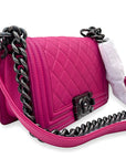 Chanel Small Boy Pink Lambskin Flap Bag