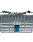 Burberry Lola Leather Silver Shoulder Bag