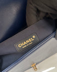 Chanel Boy Chevron Medium flap blue bag