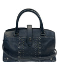 Coach Black Studded Satchel Bag