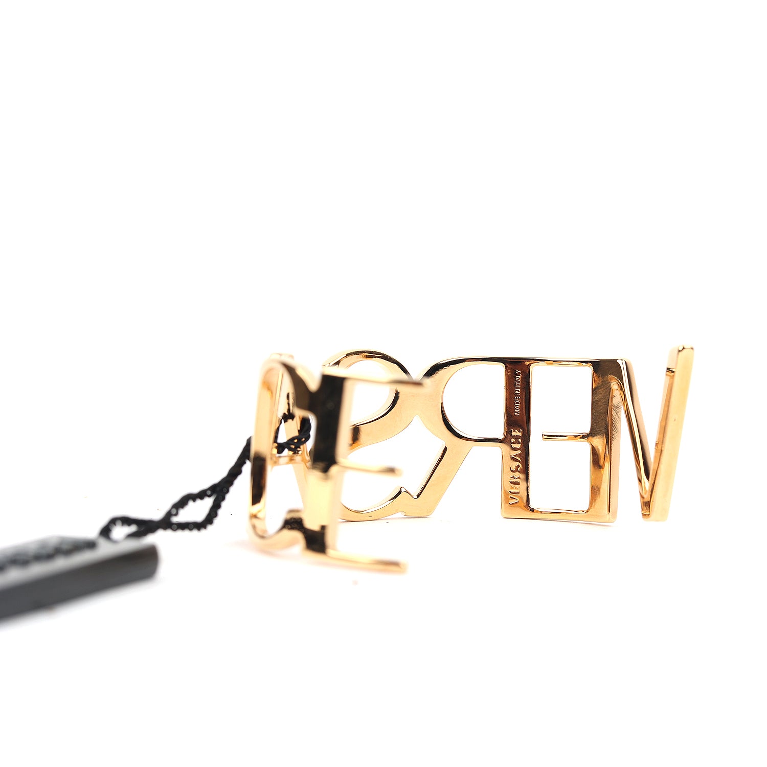 Versace Logo Shaped Gold-Tone Bracelet