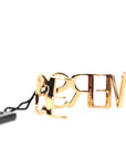 Versace Logo Shaped Gold-Tone Bracelet