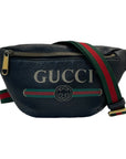 Gucci Grained Calfskin Small Gucci Web Belt Bag