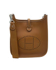 Hermes Mini Evelyne TPM In Tan with SHW