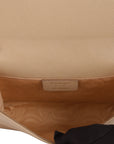 Salvatore Ferragamo Beige Miss Vara  Bow Textured  Leather Cross Body Bag