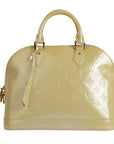 Louis Vuitton Yellow Monogram Vernis Alma PM Bag