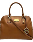 MICHAEL Michael Kors Brown Leather Large Sandrine Satchel