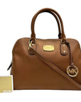 MICHAEL Michael Kors Brown Leather Large Sandrine Satchel