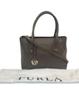 Furla Dark Beige Saffiano Leather Linda Tote