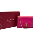 Salvatore Ferragamo Pink Saffiano Leather Crossbody Bag