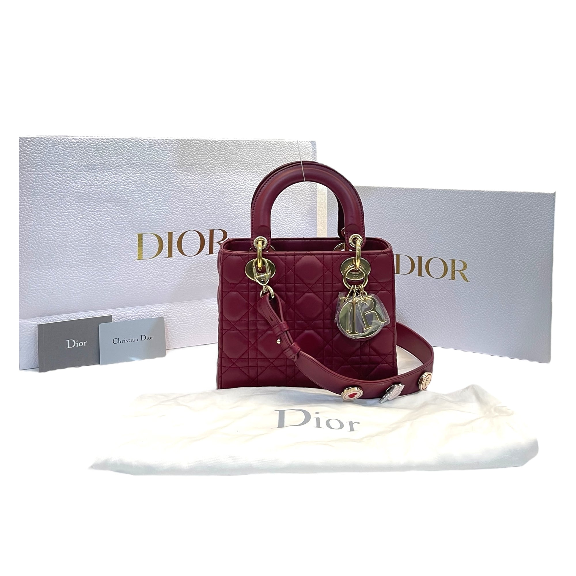 Small Lady Dior My ABCDior - Maroon