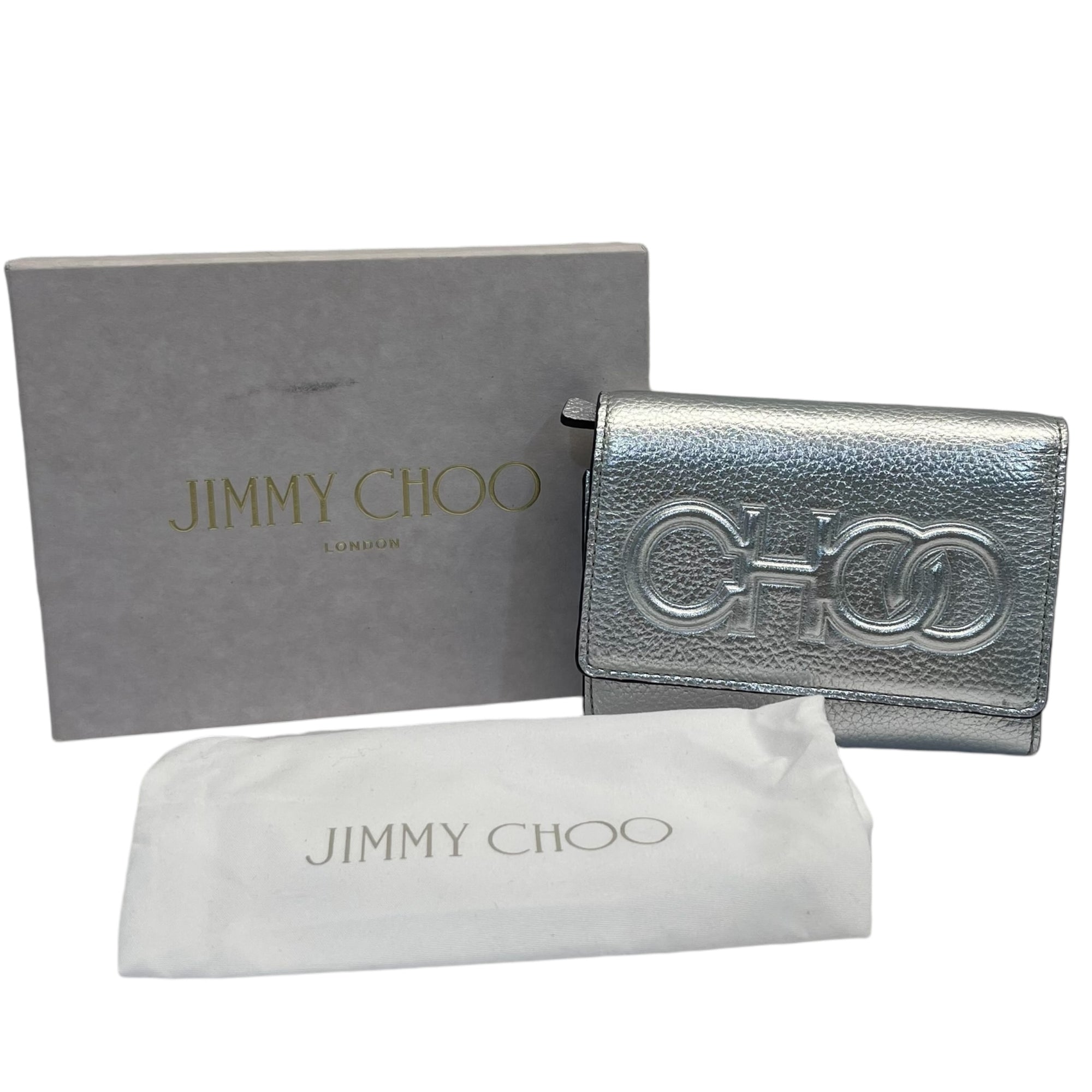 Jimmy Choo Silver Bifold Wallet