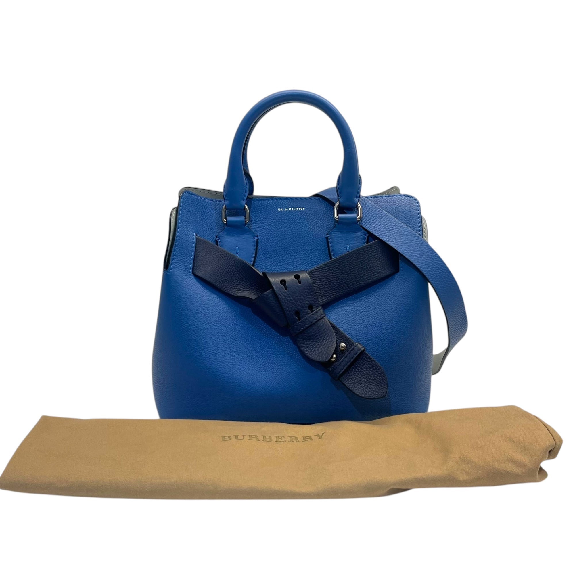 Burberry Hydrangea Blue Leather Small Belt Bag