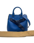 Burberry Hydrangea Blue Leather Small Belt Bag