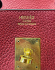 Hermes BIRKIN 35 Red with GHW