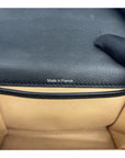 Delvaux Black Leather Tempete PM Top Handle Bag