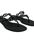 Hermes Island Rubber Sandals Size EU 36