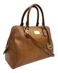 MICHAEL Michael Kors Brown Leather Large Sandrine Satchel