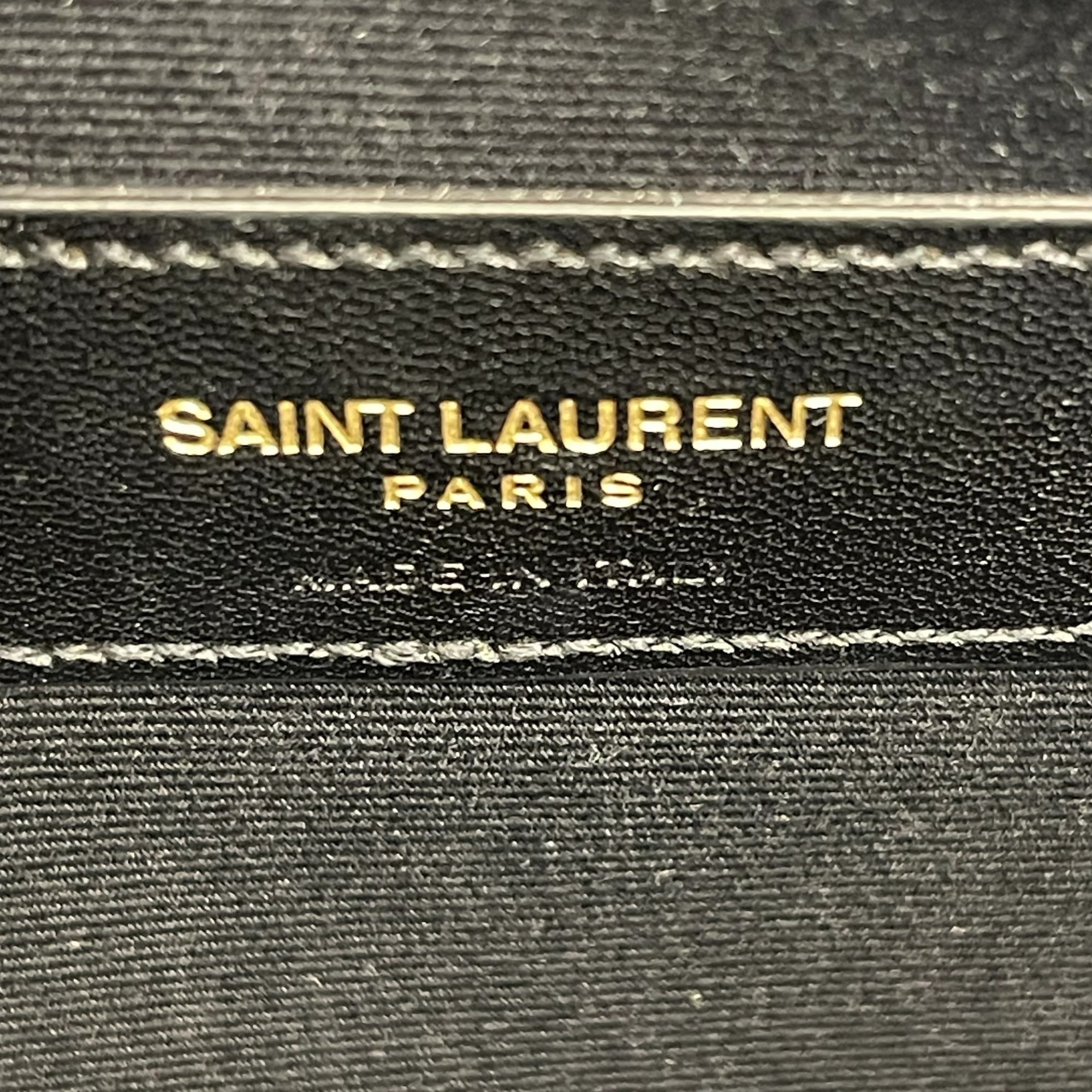 Saint Laurent Burgundy Matelasse Leather document Holder