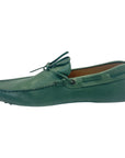 Tod's Green Leather Gommino Slip On Loafers Size EU 40