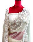 Shyamal & Bhumika White Saree