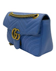 Gucci Leather GG Marmont Matelasse Shoulder Bag