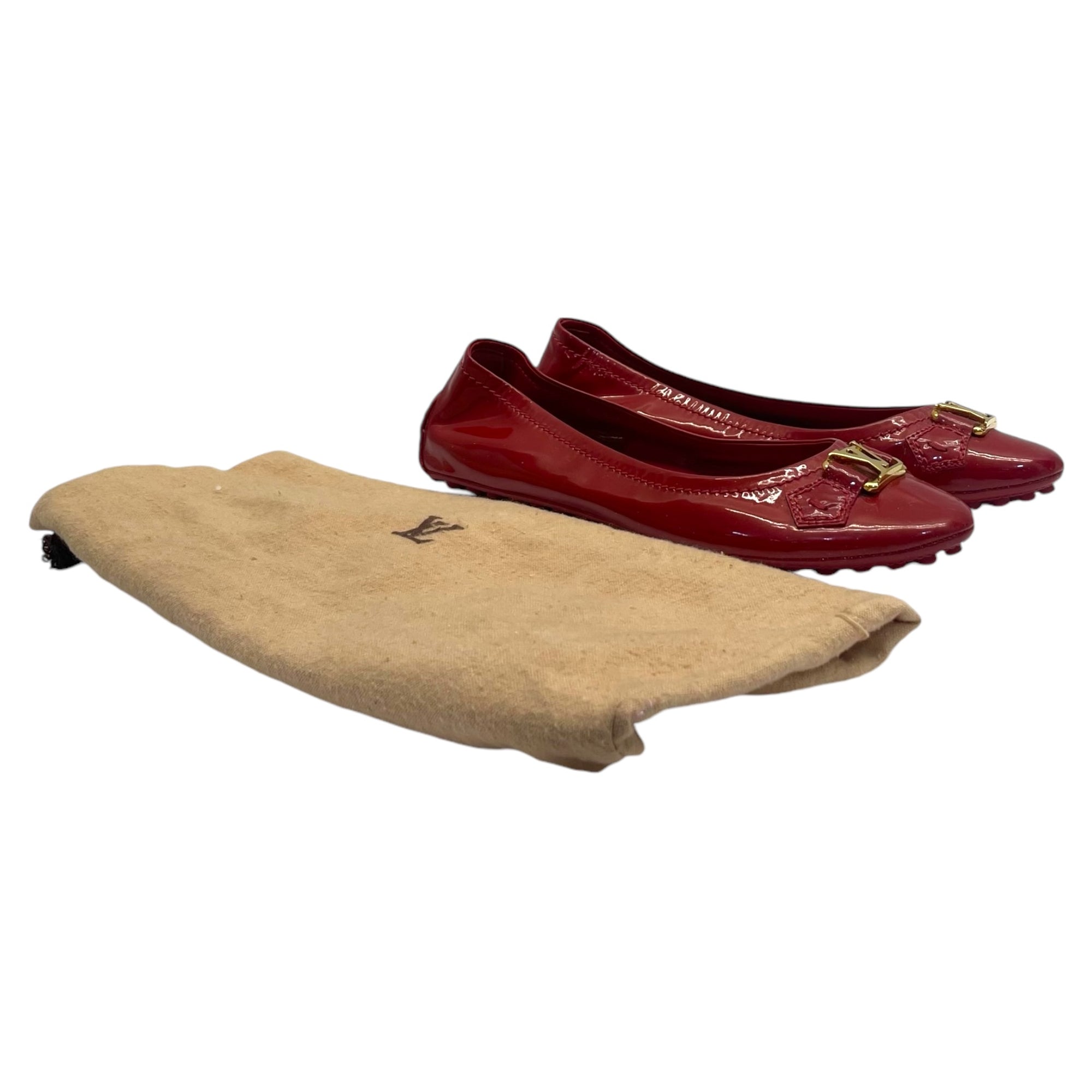 Louis Vuitton Red Ballet Flats EU 38.5