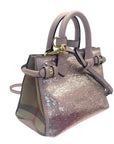 Burberry Banner convertible tote sequin with leather canvas bag