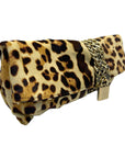 Jimmy Choo Leopard Print Calf Hair Sandra Clutch