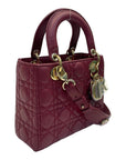 Small Lady Dior My ABCDior - Maroon