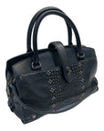 Coach Black Studded Satchel Bag