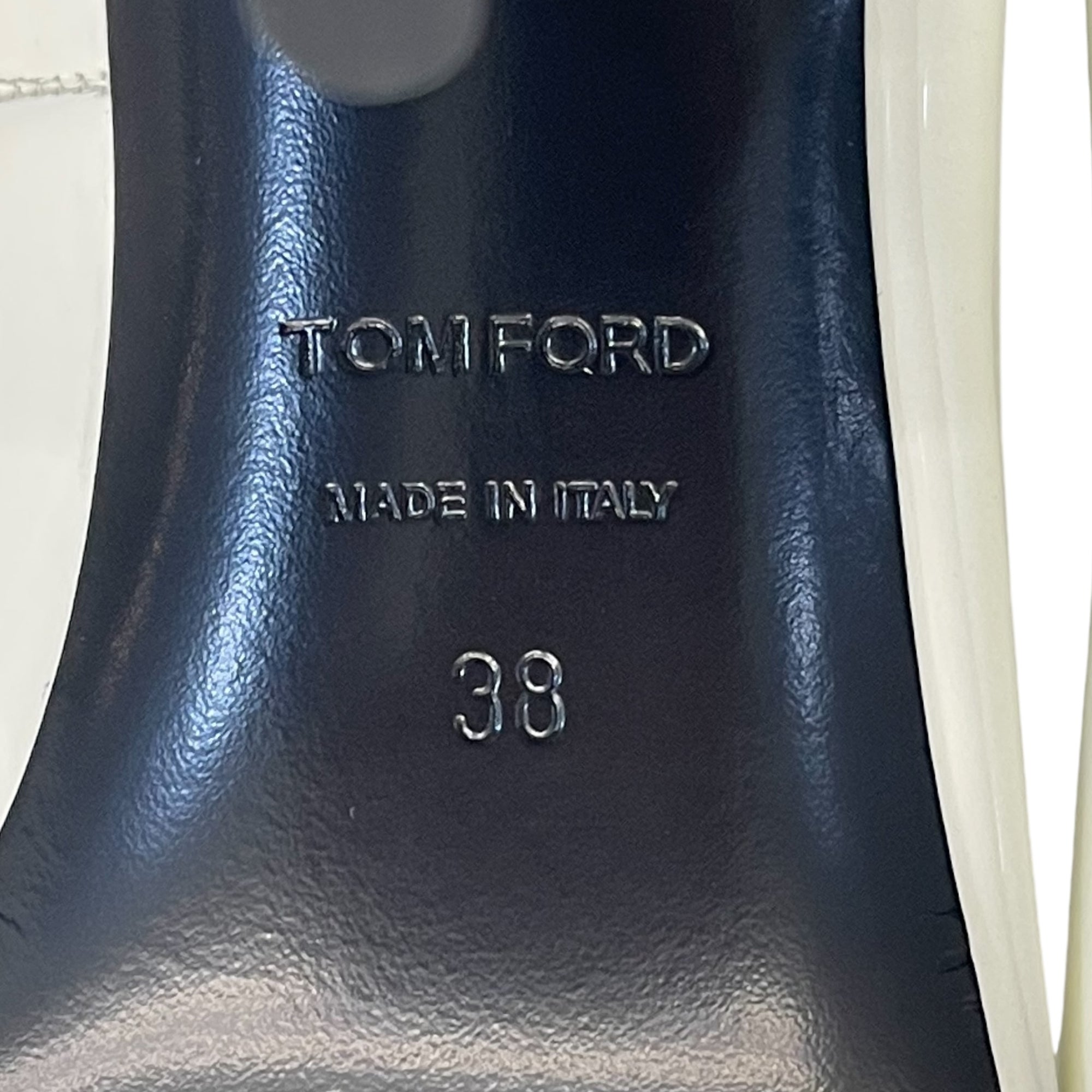 Tom Ford Iconic T Leather Pumps Size EU 38