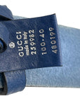 Gucci GG Blue Leather Belt