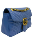 Gucci Leather GG Marmont Matelasse Shoulder Bag