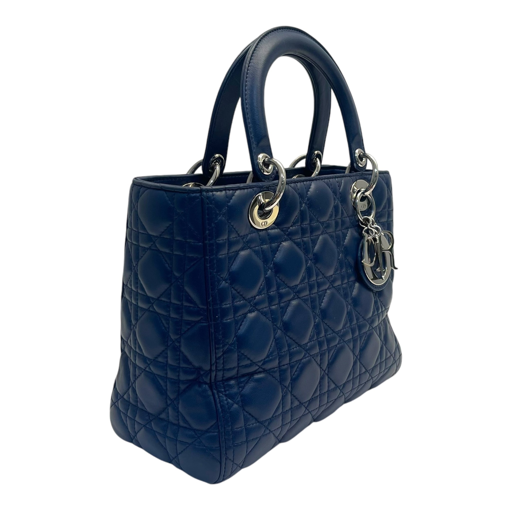 Lady Dior Medium Dark Blue The Luxury Pop