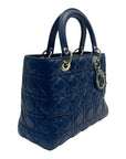 Lady Dior Medium Dark Blue