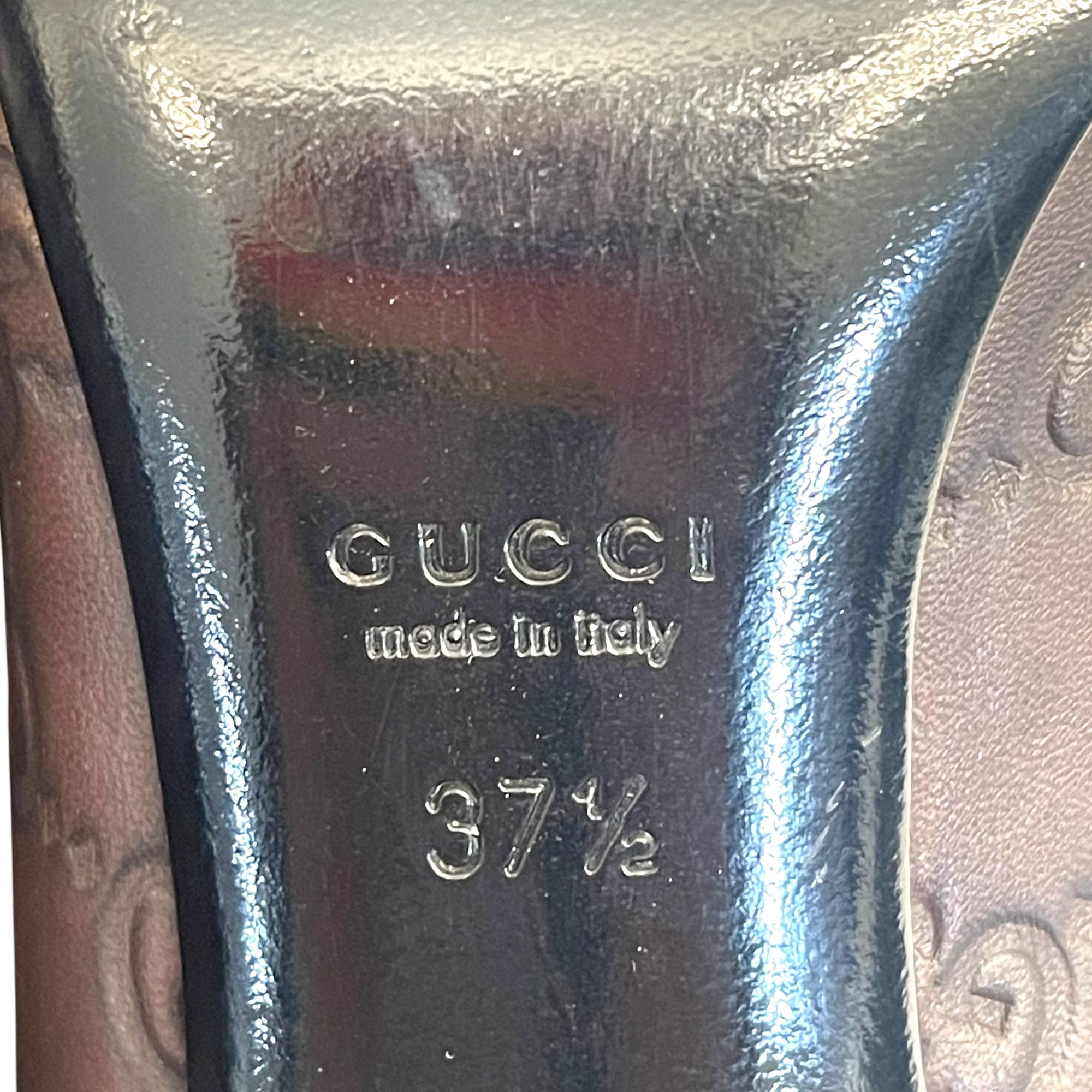 Gucci GG Brown Pump Heels