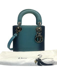 Mini Lady Dior Ombre Lizard Pattern in Blue