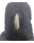 Anya Hindmarch Smiley Shearling And Fur Flat Slides Size EU 35