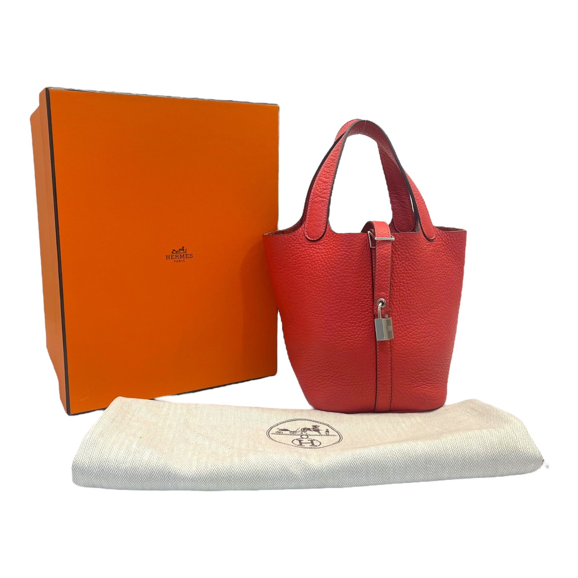 Hermes Picotin 18 Rose Jaipur in Taurillon Clemence Leather with Silver HW