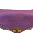 Chloe Purple Leather Medium Sally Flap Shoulder Bag