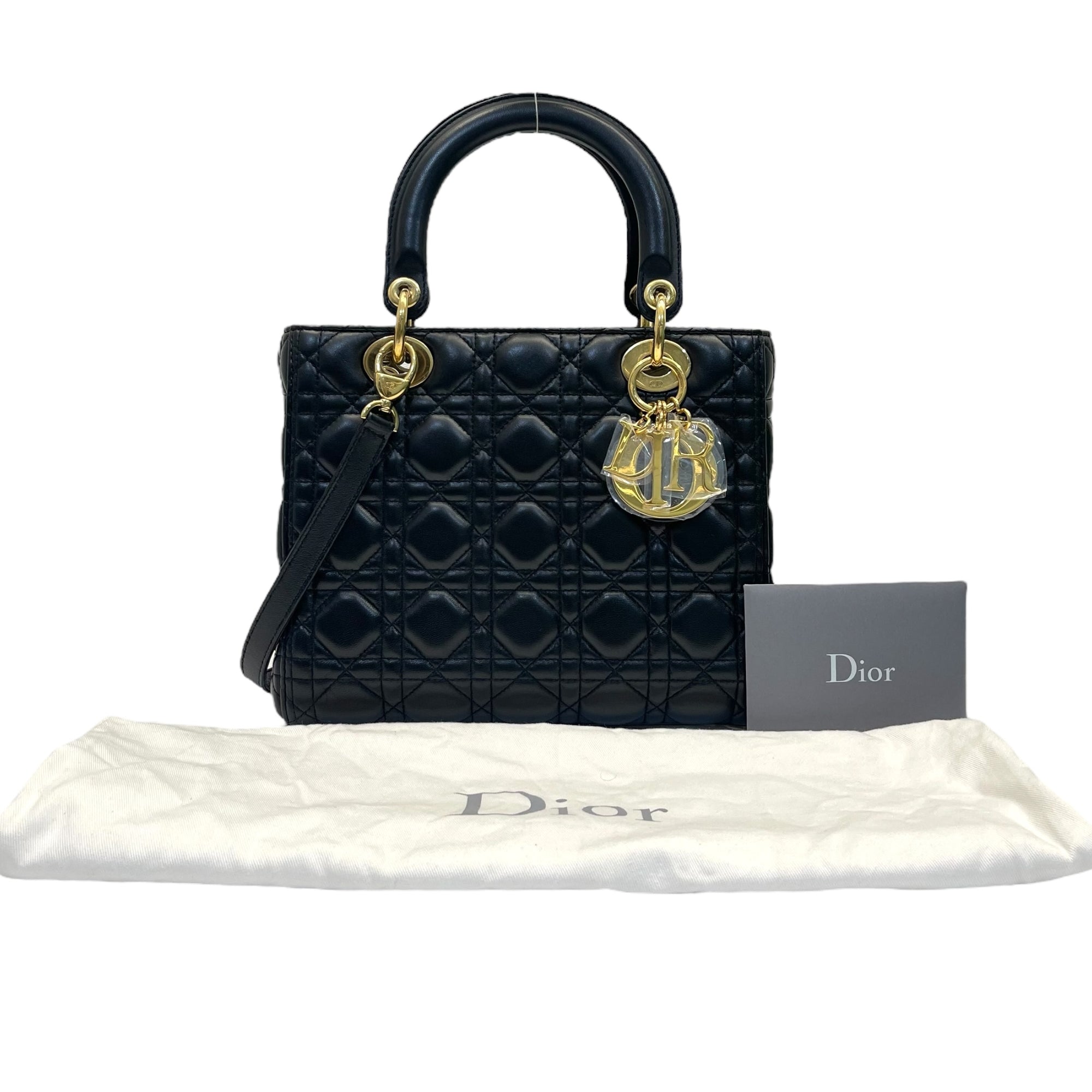 Christian Dior Lady Dior in Calfskin Medium