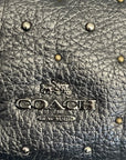 Coach Black Studded Satchel Bag