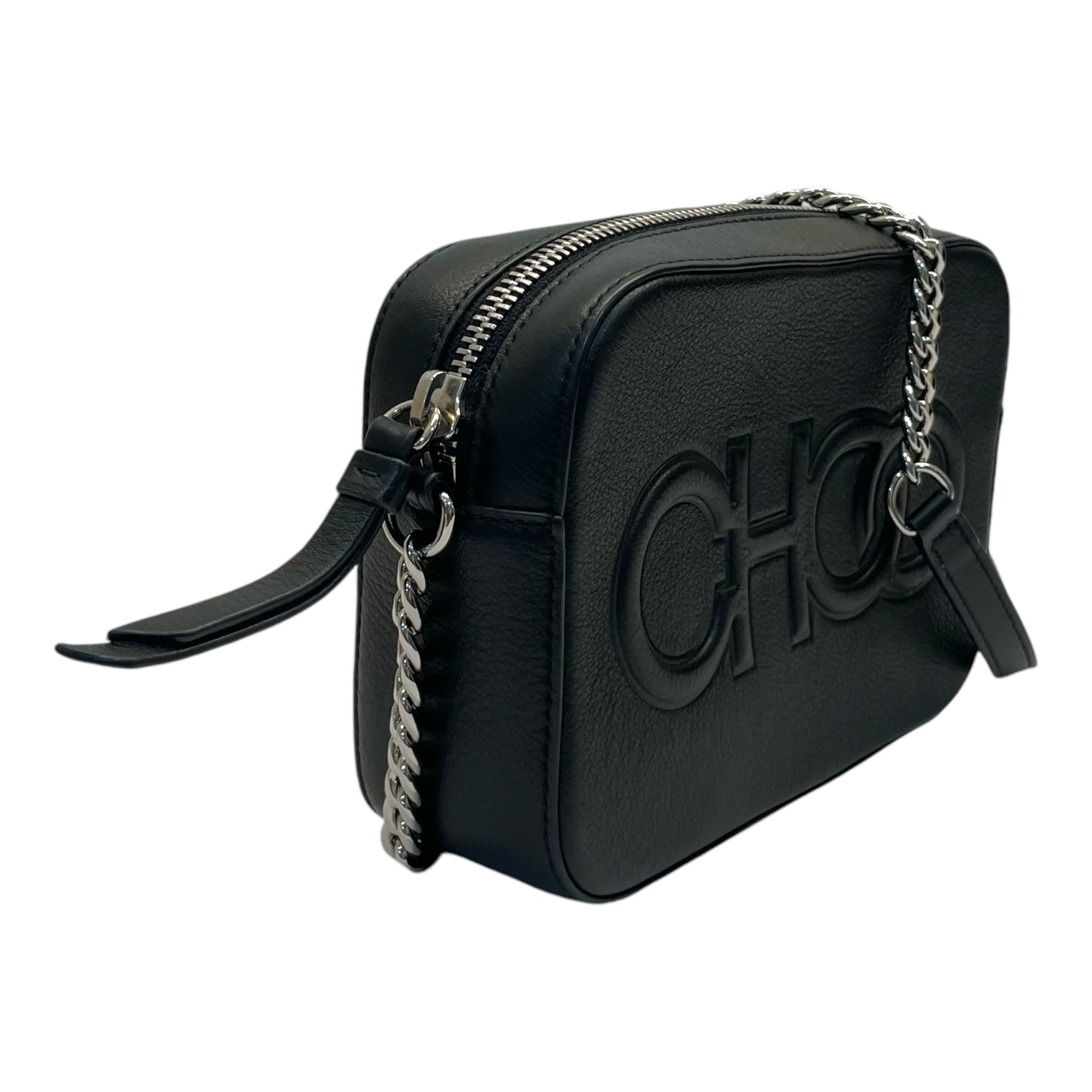 Jimmy Choo Balti Embossed Leather Camera Bag