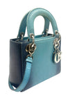 Mini Lady Dior Ombre Lizard Pattern in Blue