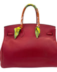 Hermes BIRKIN 35 Red with GHW